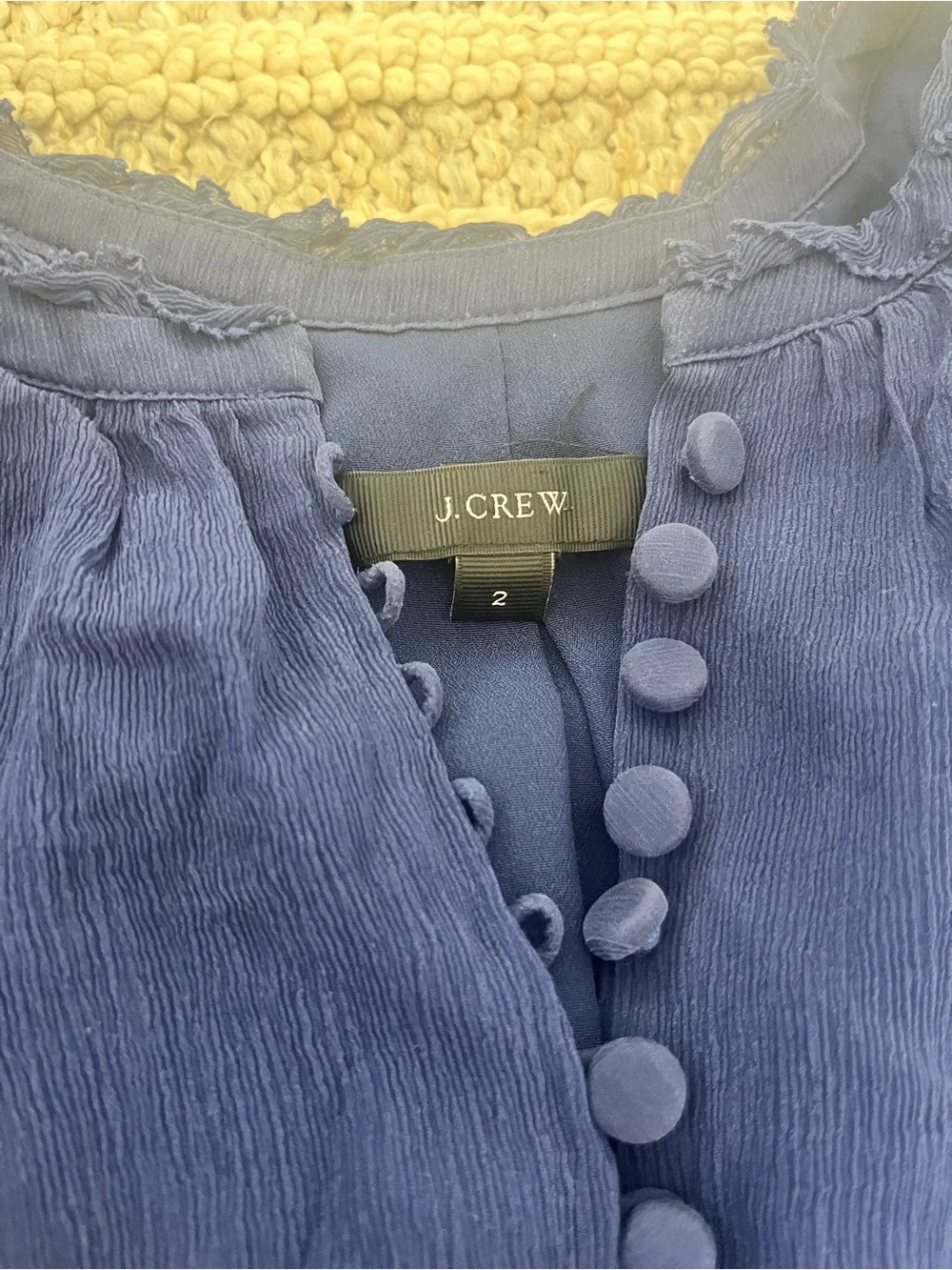 J Crew Sleeveless blouse navy size 2